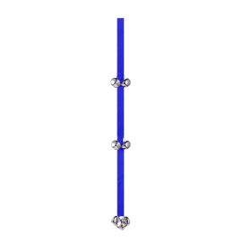 Dog Doorbells Adjustable Pet Doorbells Dog Potty Bells for Dog Training 7 Extra Large Loud 1.4” DoorBells (Option: Blue)
